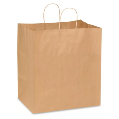 14x10x15 Kraft Paper Twisted Handled Bags
